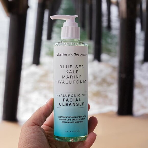 Vitamins and Sea Beauty Other - Blue Sea Kale Marine Hyaluronic Gel Facial Cleanser 8 oz BeautyMark NWT  sg